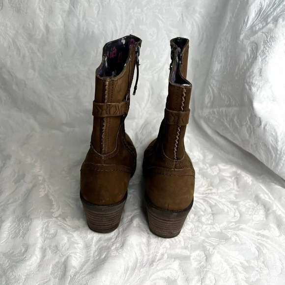Teva Boots Foxy Brown Nubuck Zip Up US‎ Size 5.5 - Picture 5 of 12